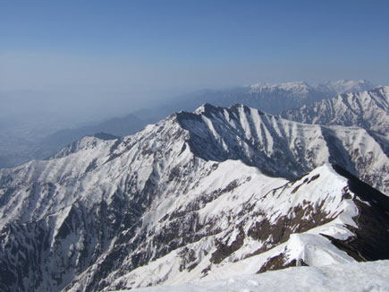 爺から鹿島槍への縦走路